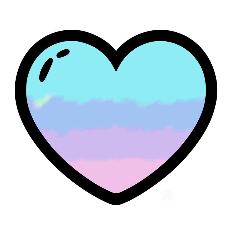 a blank heart