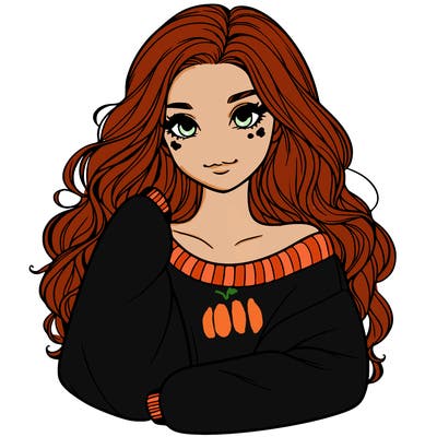 a beautiful girl in a big sweatshirt