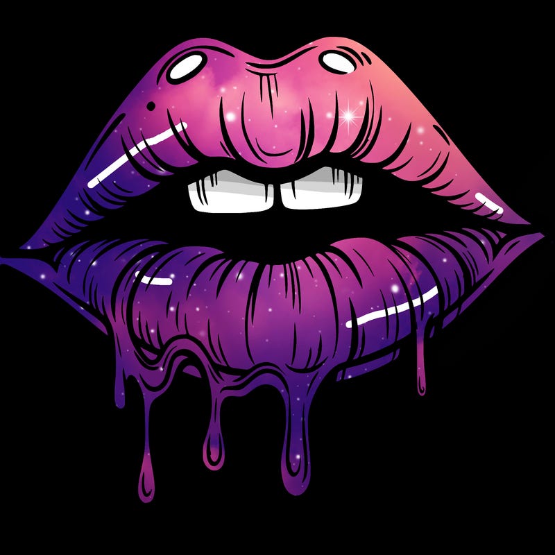 lips that look realistic and drip