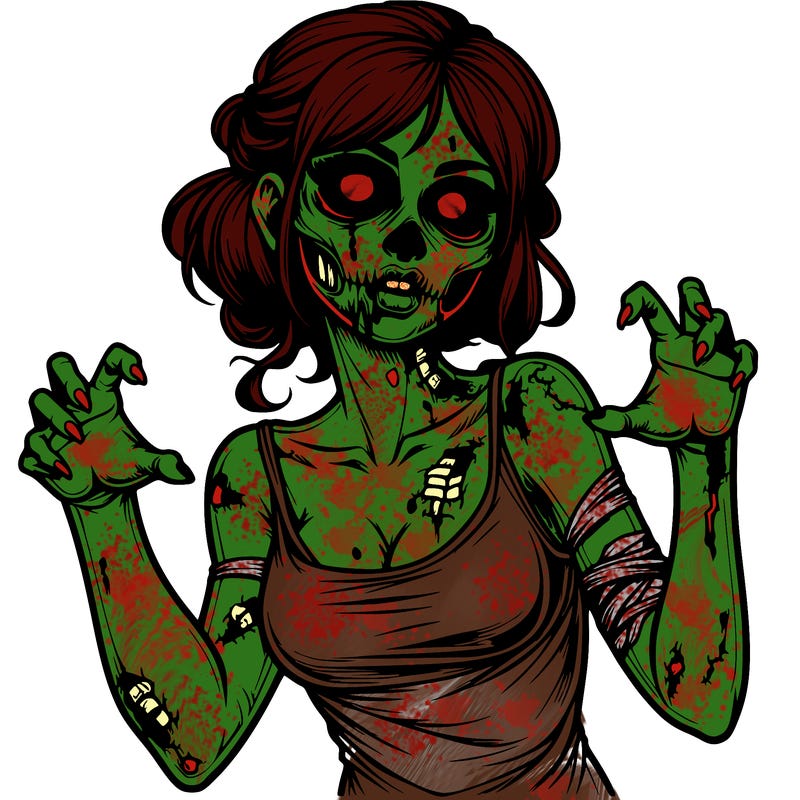 realistic zombie girl