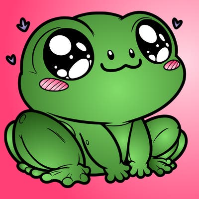 cute frog person realistic