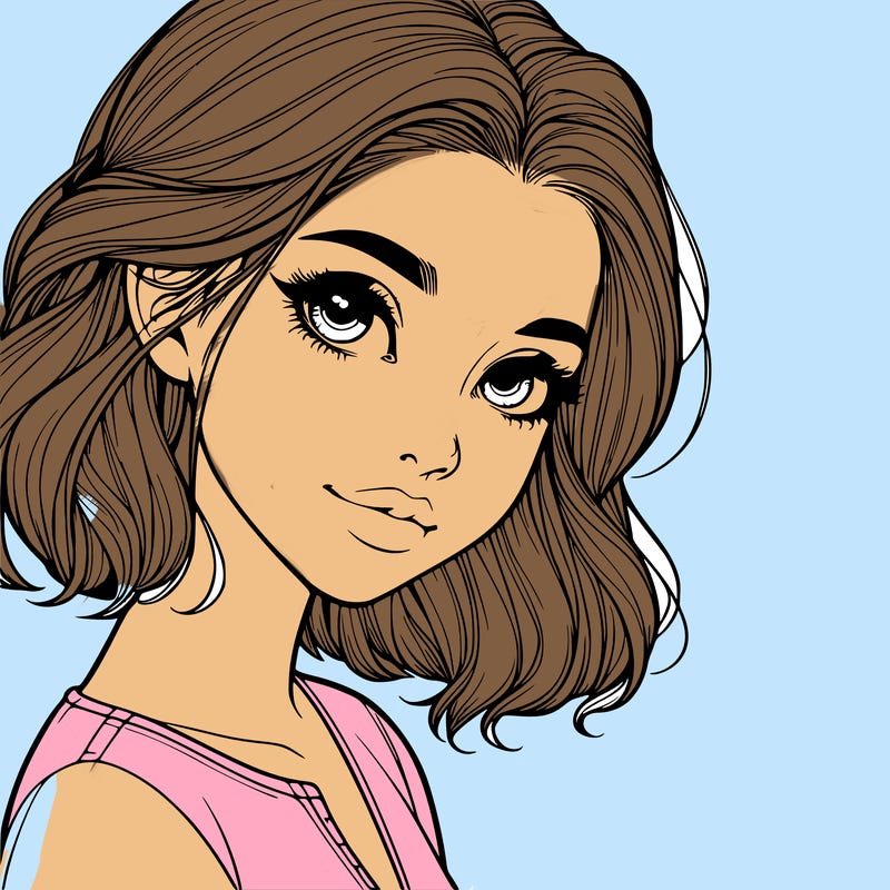 beautiful realistic girl