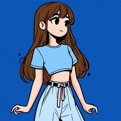 girl in a cute crop top