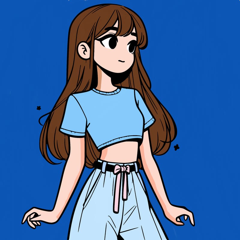 girl in a cute crop top