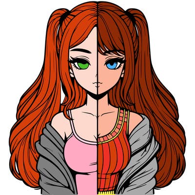 realistic girl split