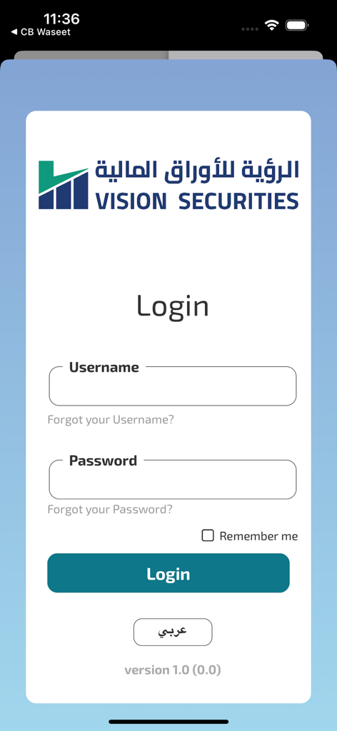 VBroker - Finance App | MWM