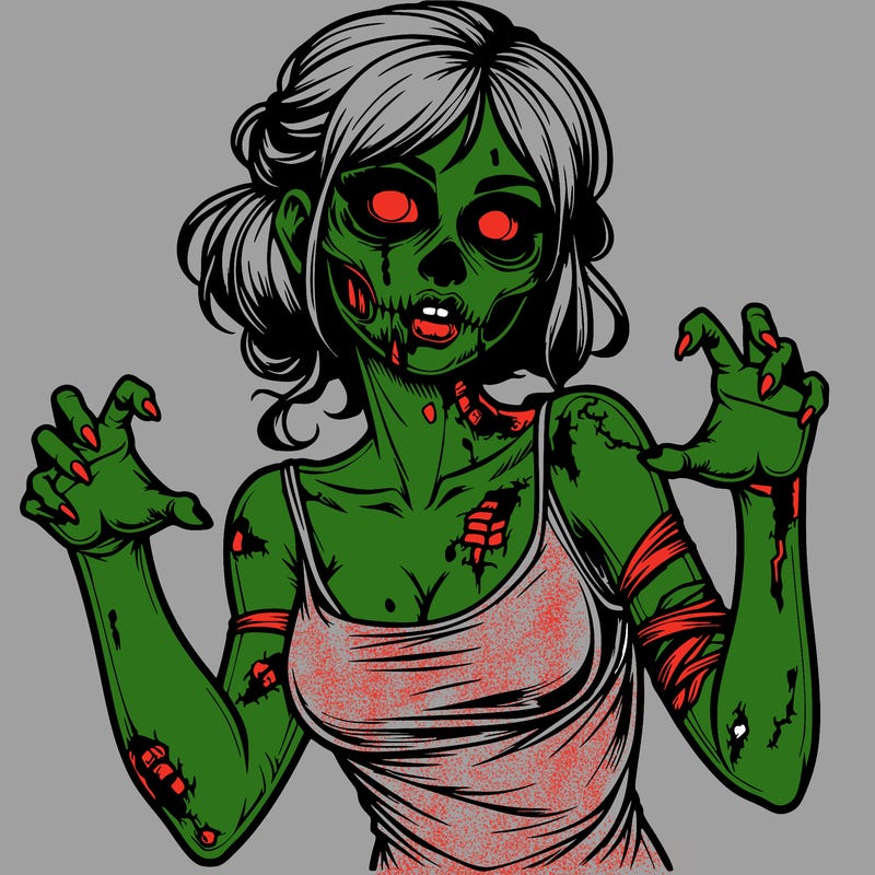 realistic zombie girl