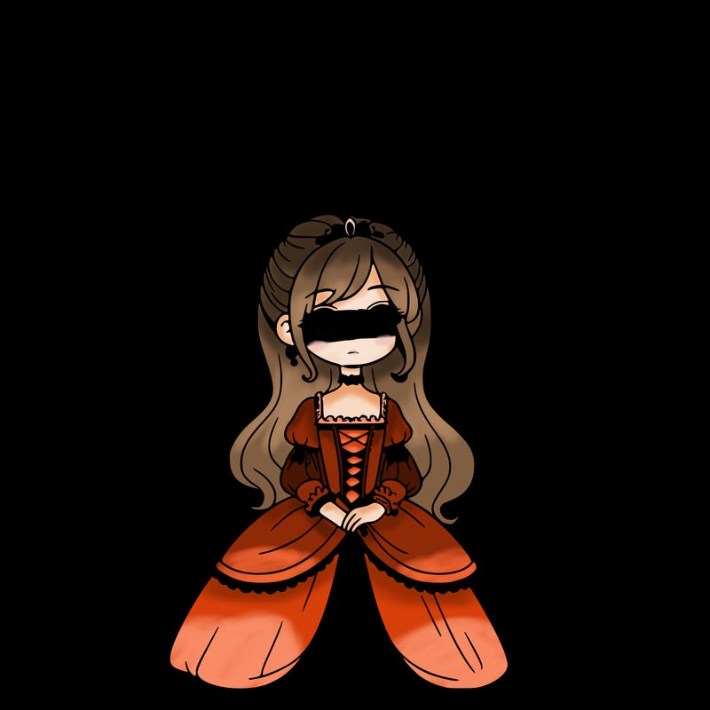 girl with a grand staircase