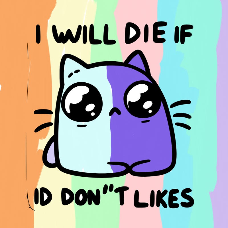 a cat that will die if we don’t get 10 likes