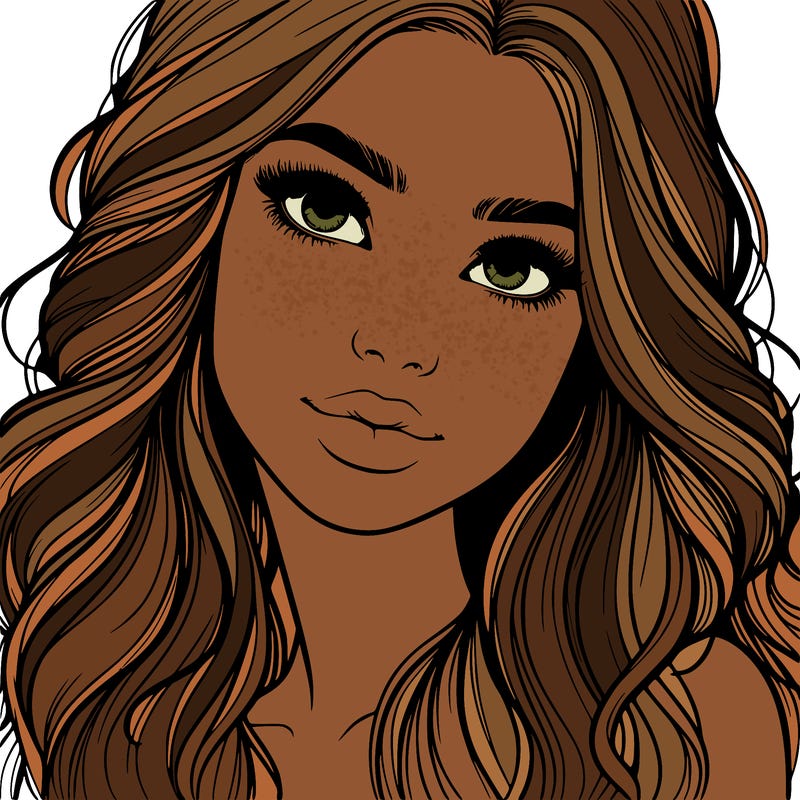 beautiful realistic girl