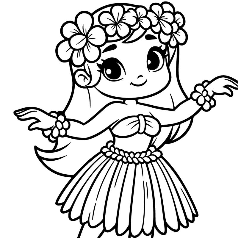 a hula dancer