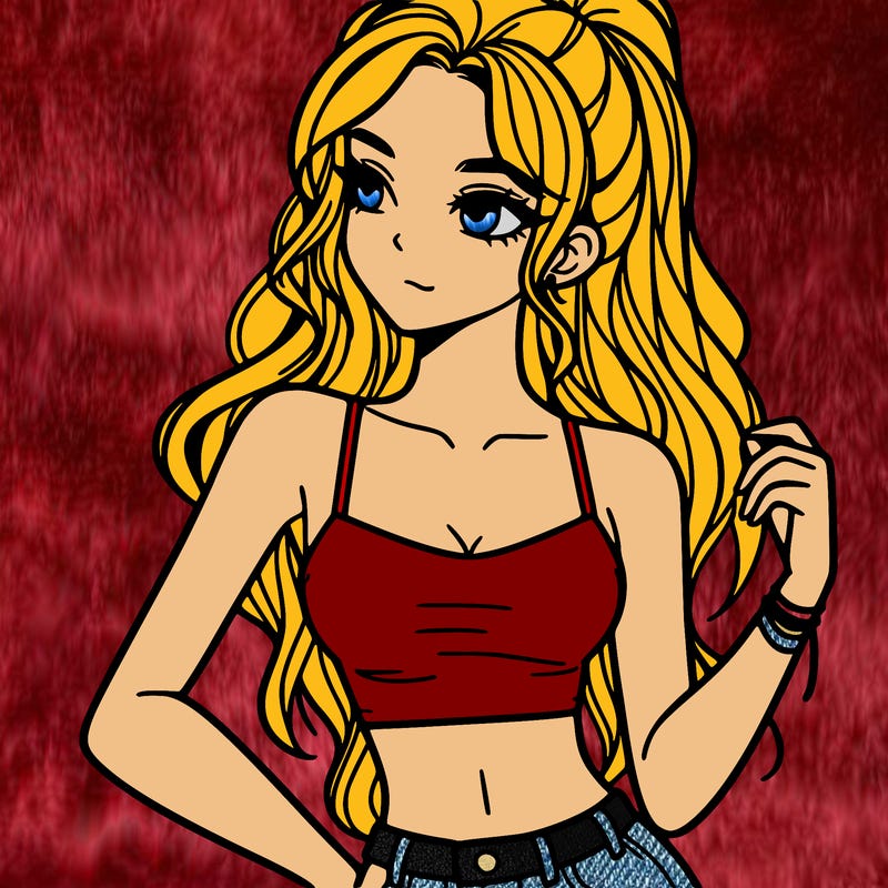 girl in crop top