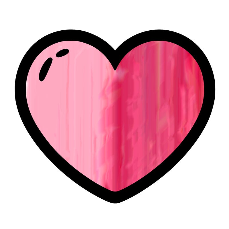 a blank heart