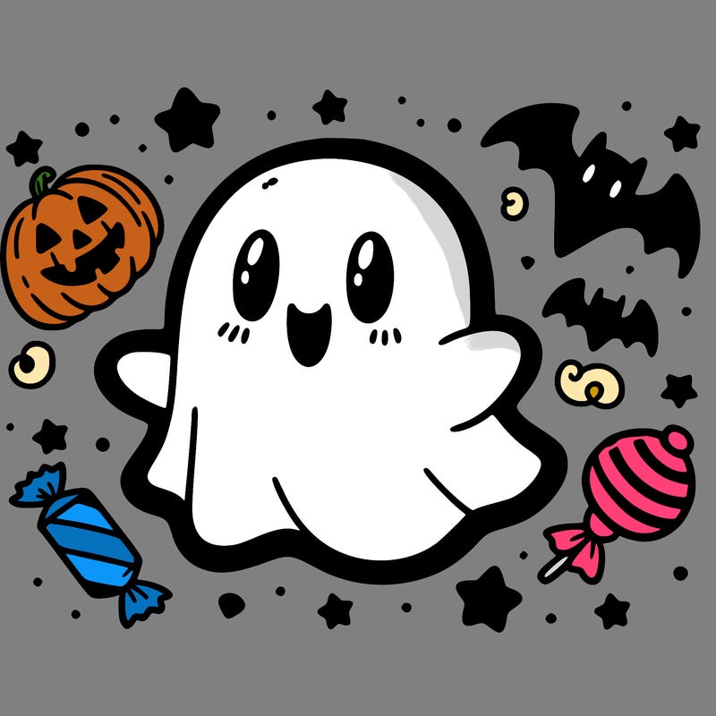 halloween cute little ghost