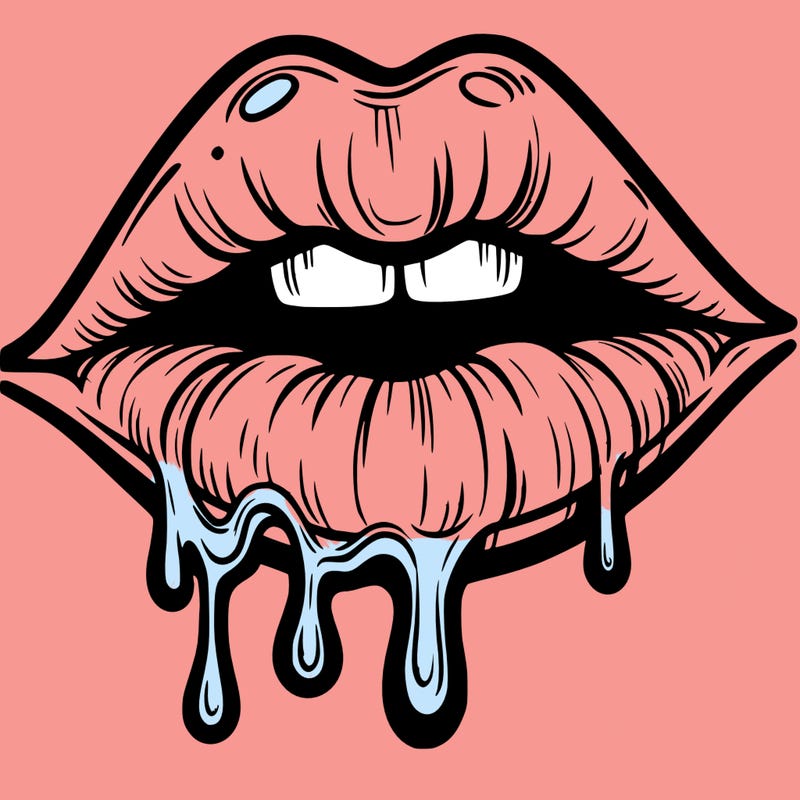 lips that look realistic and drip