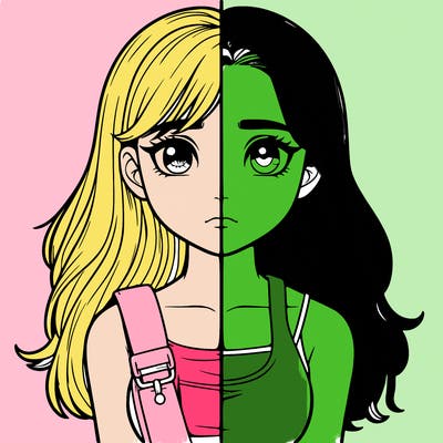 realistic girl split