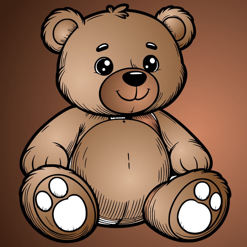 big cute teddy bear realistic
