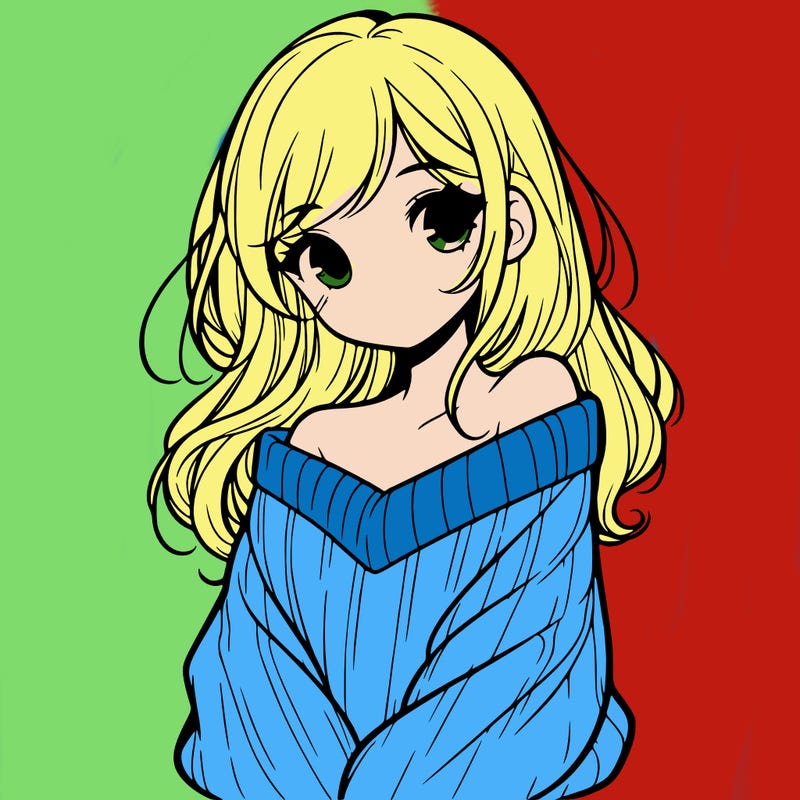 shy pretty girl wearing a sweater that is falling off one shoulder portrait