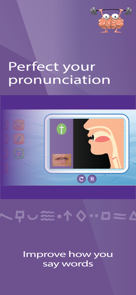 Read Nardagani: Learn to Read - A cross-sectional diagram and video demonstrating correct mouth position for English pronunciation.