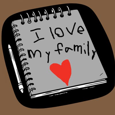 a blank sketch pad