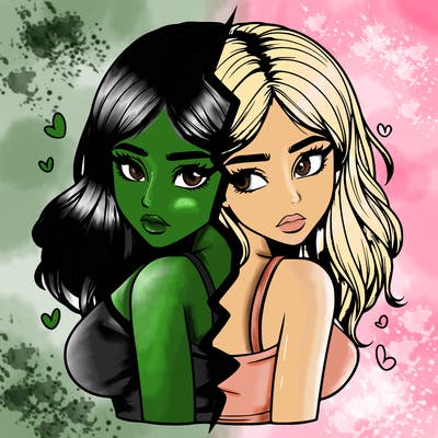 realistic girl split