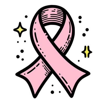 ribbon symbol of national breast cancer awareness month