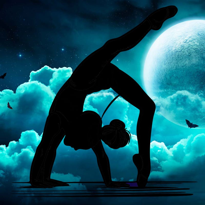 girl doing gymnastics