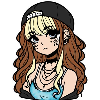 scene girl aesthetic