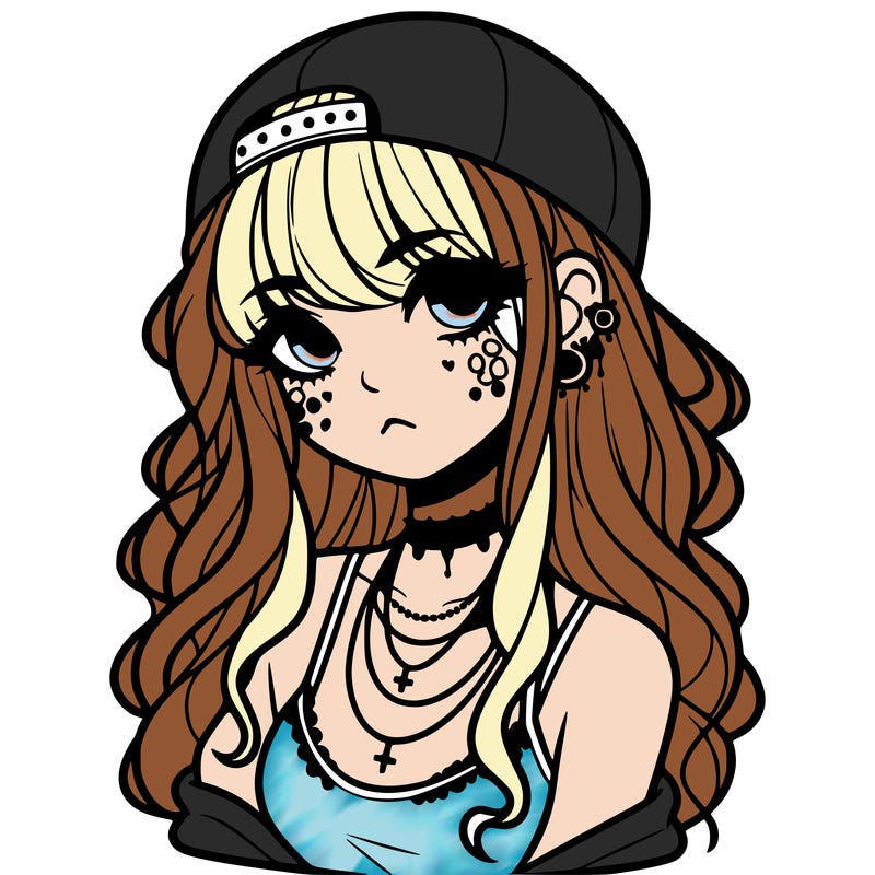 scene girl aesthetic