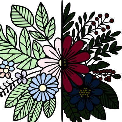 flowers split