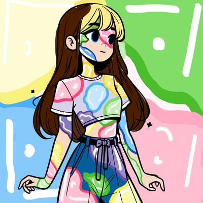 girl in a cute crop top