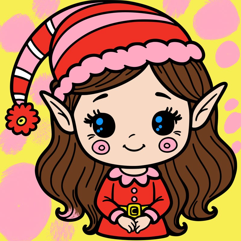 christmas elf girl