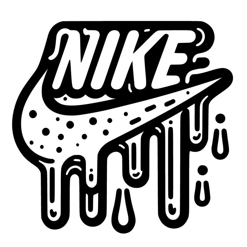 nike driping logo