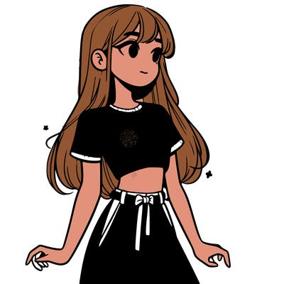 girl in a cute crop top