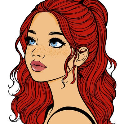 beautiful realistic girl