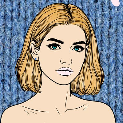 realistic portrait of woman