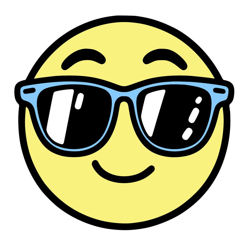 emoji with sunglasses