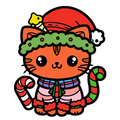 cat chrismas