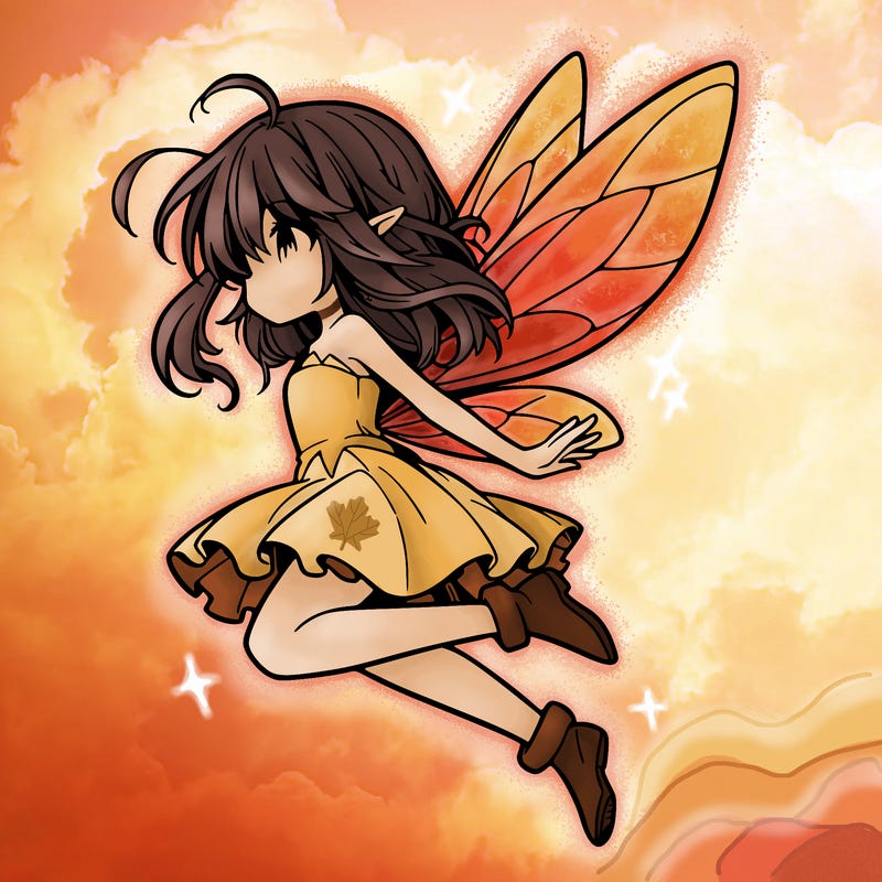manga fairy flying
