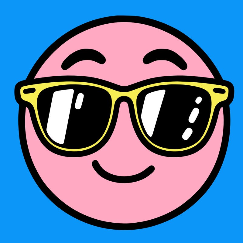 emoji with sunglasses