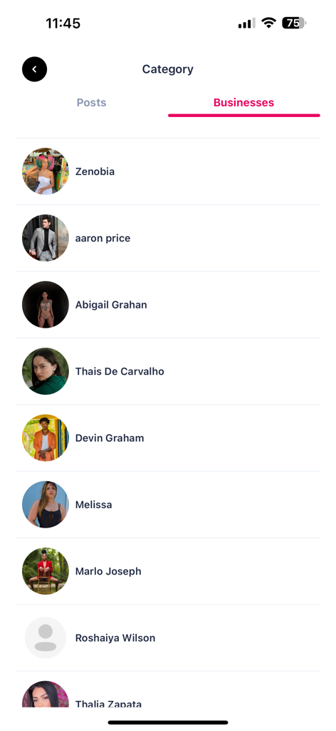Sense N' Style - Una lista de perfiles profesionales de negocios de moda en el directorio de la app Sense N Style.