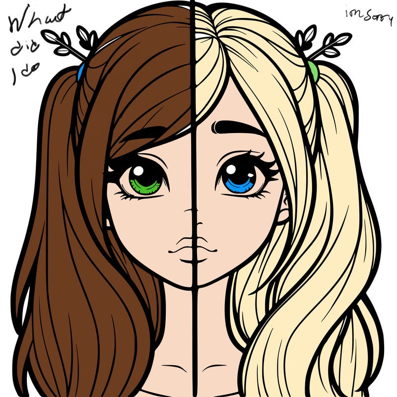 realistic girl split