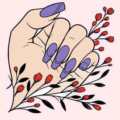 nails with french tip