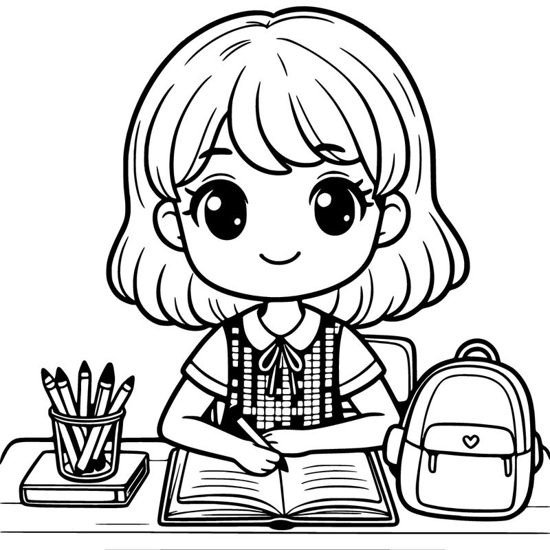 girl in school