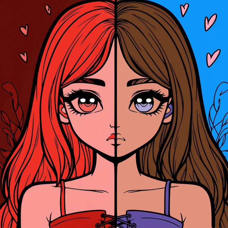 realistic girl split