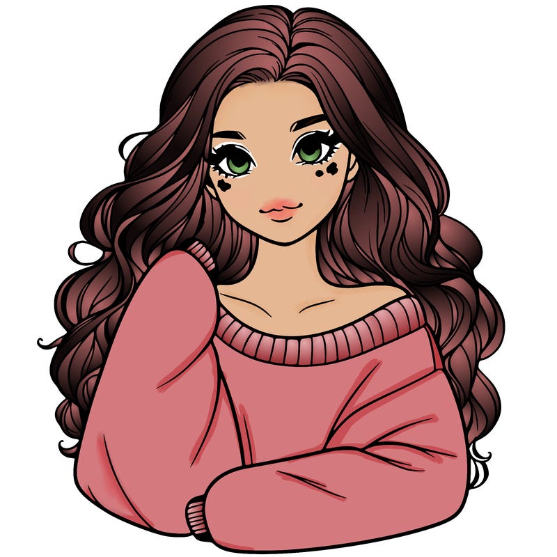 a beautiful girl in a big sweatshirt