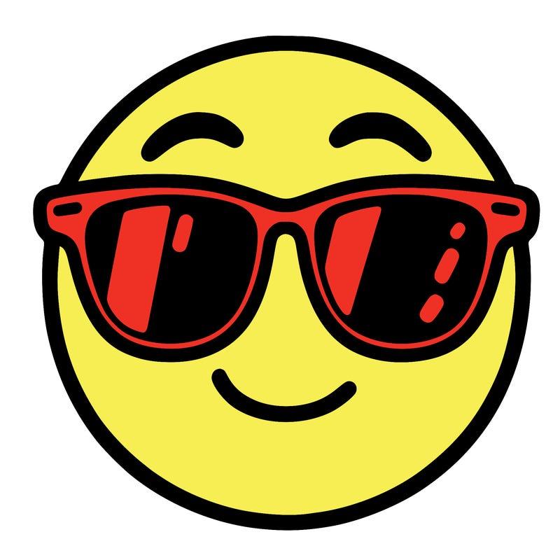emoji with sunglasses