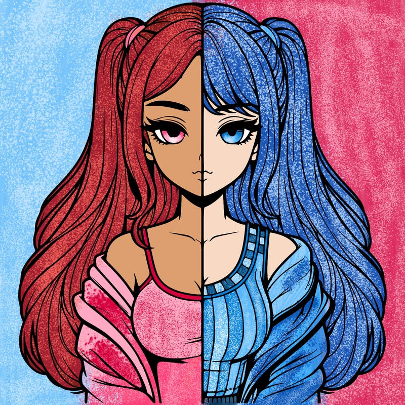 realistic girl split