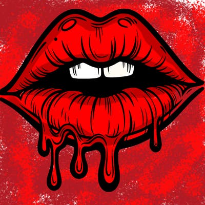 lips that look realistic and drip