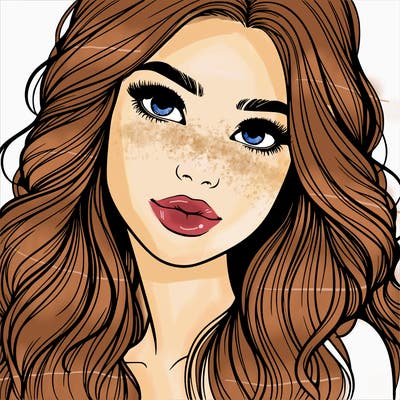 beautiful realistic girl